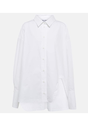 The Attico Asymmetric cotton poplin shirt