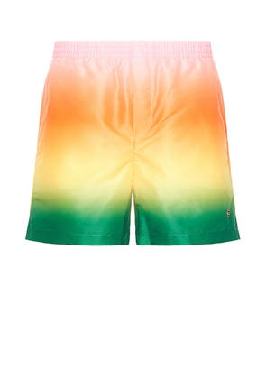 Casablanca Printed Swim Shorts in Gradient - Multi. Size S (also in ).