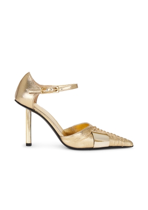 GIA BORGHINI x Fai Khadra Aalto Heel in Gold - Metallic Gold. Size 36 (also in 36.5, 37.5, 38, 38.5, 39, 40, 41).