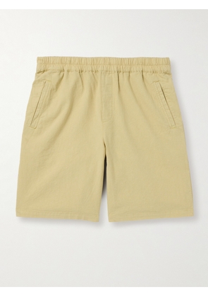 Folk - Assembly Straight-leg Linen and Cotton-Blend Shorts - Men - Neutrals - 1