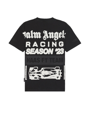 Palm Angels X Formula 1 Season 23 F1 Team Tee in Black & White - Black. Size L (also in S).