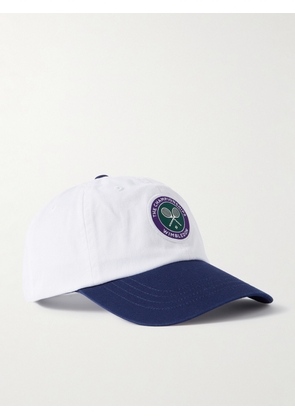 Polo Ralph Lauren - Wimbledon Appliquéd Colour-Block Cotton-Twill Baseball Cap - Men - White