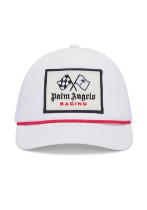 Palm Angels X Formula 1 Racing Baseball Cap in White  Red  & Black - White. Size all.
