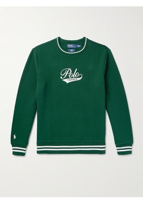 Polo Ralph Lauren - Wimbledon Logo-Embroidered Cotton-Blend Jersey Sweatshirt - Men - Green - S