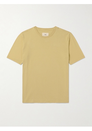 Folk - Garment-Dyed Cotton-Jersey T-shirt - Men - Yellow - 1