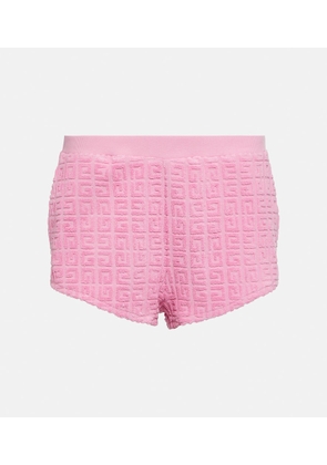 Givenchy 4G cotton-blend terry shorts