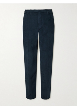 Boglioli - Slim-Fit Garment-Dyed Cotton-Blend Corduroy Suit Trousers - Men - Blue - IT 46