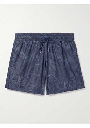 Etro - Straight-Leg Mid-Length Paisley-Print Swim Shorts - Men - Blue - S
