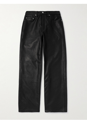Enfants Riches Déprimés - Straight-Leg Full-Grain Leather Trousers - Men - Black - UK/US 28
