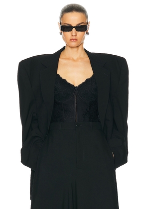 Balenciaga Cut Away Boxy Jacket in Black - Black. Size 1 (also in ).