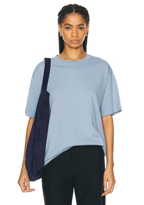 WAO The Relaxed Tee in Dusty Blue - Blue. Size M (also in XS).