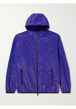 Burberry - Iridescent Shell Zip-Up Hooded Jacket - Men - Purple - XS