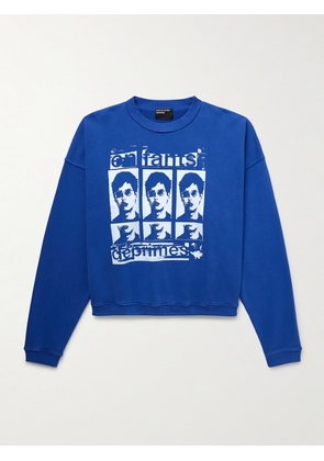 Enfants Riches Déprimés - Xerox Boy Logo-Print Cotton-Jersey Sweatshirt - Men - Blue - S