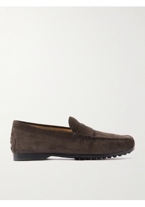 Tod's - Suede Penny Loafers - Men - Brown - UK 6