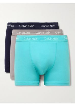 Calvin Klein Underwear - Three-Pack Stretch-Cotton Trunks - Men - Multi - S