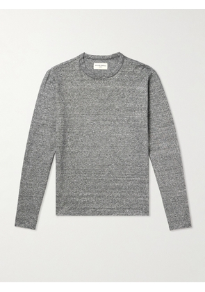 Officine Générale - Striped Cotton and Linen-Blend T-Shirt - Men - Gray - XS