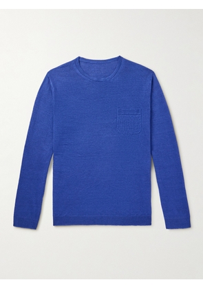 Anderson & Sheppard - Linen Sweater - Men - Blue - S