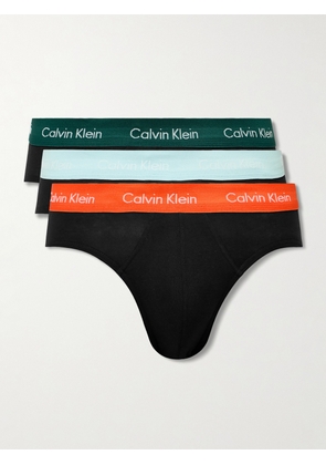 Calvin Klein Underwear - Three-Pack Stretch-Cotton Briefs - Men - Black - S