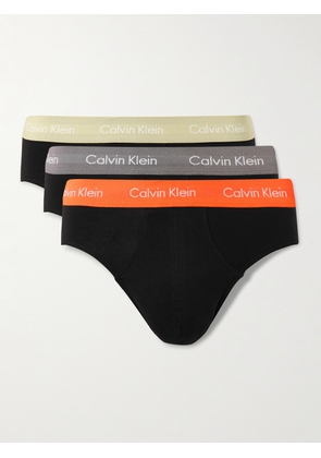 Calvin Klein Underwear - Three-Pack Stretch-Cotton Briefs - Men - Black - S