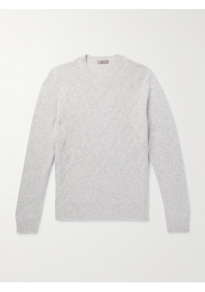 Herno - Herringbone Cashmere Sweater - Men - Gray - IT 46