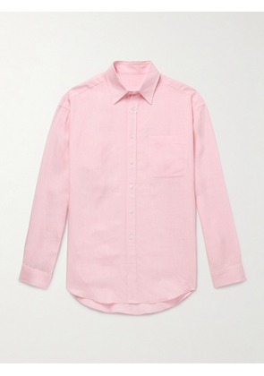 Anderson & Sheppard - Linen Shirt - Men - Pink - XS
