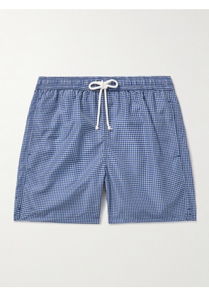 Anderson & Sheppard - Straight-Leg Mid-Length Floral-Print Swim Shorts - Men - Blue - S