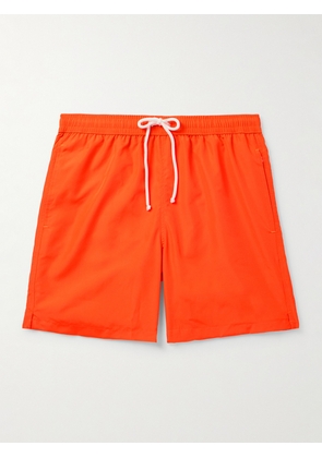 Anderson & Sheppard - Straight-Leg Mid-Length Swim Shorts - Men - Orange - S