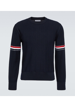 Thom Browne 4-Bar ribbed-knit virgin wool sweater