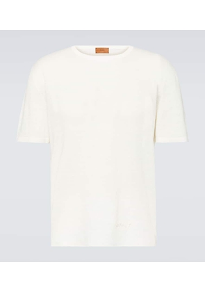 Alanui Frayed linen T-shirt