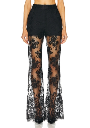 Monse Floral Lace Pant in Black - Black. Size 4 (also in 6).