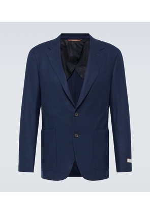 Canali Single-breasted cashmere-blend blazer