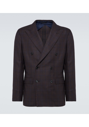 Brioni Prince of Wales checked wool blazer