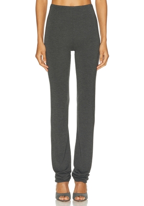 Norma Kamali Lazy Legging in Dark Grey - Charcoal. Size L (also in M, S, XL, XS).