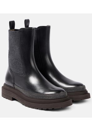 Brunello Cucinelli Leather Chelsea boots