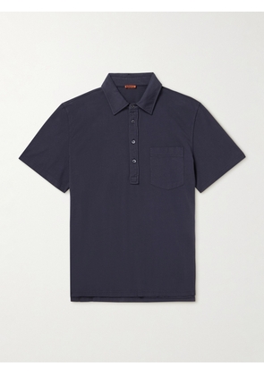 Barena - Garment-Dyed Cotton-Jersey Polo Shirt - Men - Blue - XS