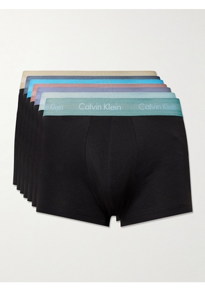 Calvin Klein Underwear - Seven-Pack Stretch-Cotton Trunks - Men - Black - S