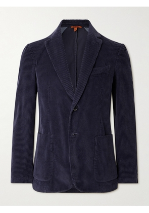 Barena - Borgo Garment-Dyed Cotton-Corduroy Suit Jacket - Men - Blue - IT 44