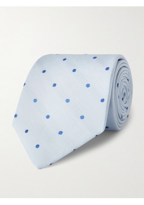Richard James - 8cm Polka-Dot Silk-Jacquard Tie - Men - Blue