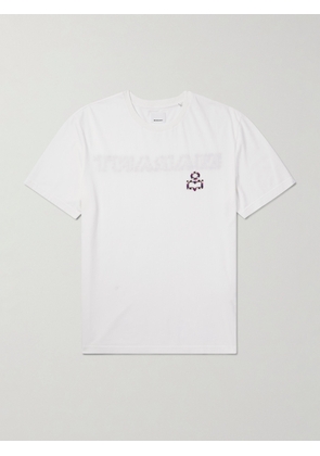 Marant - Hugo Logo-Embroidered Cotton-Jersey T-Shirt - Men - White - XS
