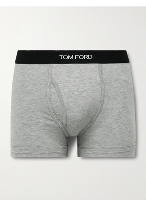 TOM FORD - Stretch-Cotton and Modal-Blend Boxer Briefs - Men - Gray - S
