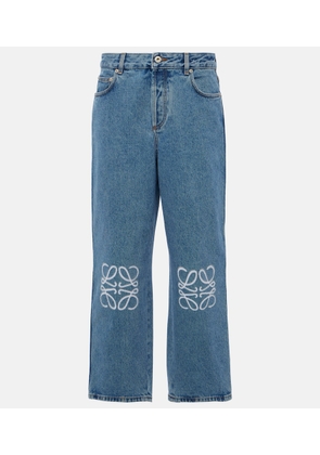 Loewe Anagram mid-rise cropped straight jeans