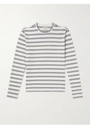 Officine Générale - Striped Cotton and Linen-Blend T-Shirt - Men - Multi - XS