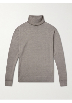 Barena - Slim-Fit Merino Wool Rollneck Sweater - Men - Brown - S