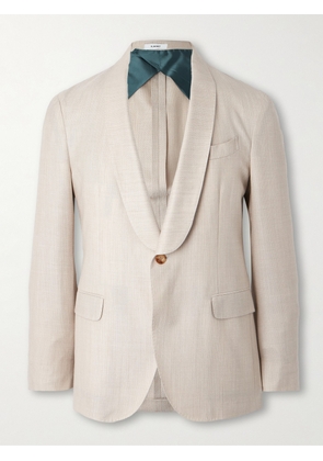 Boglioli - Slim-Fit Wool, Cashmere, Silk and Linen-Blend Tuxedo Jacket - Men - Neutrals - IT 46