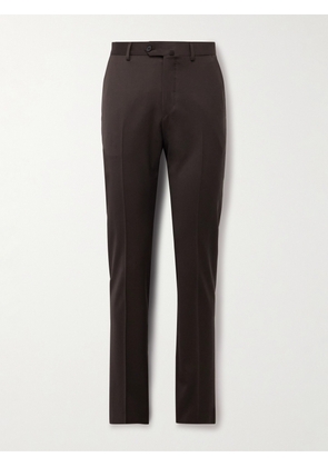 Caruso - Slim-Fit Wool-Blend Suit Trousers - Men - Brown - IT 46