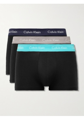 Calvin Klein Underwear - Three-Pack Stretch-Cotton Trunks - Men - Black - S