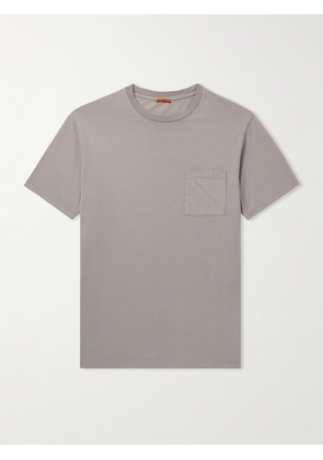 Barena - Giro Garment-Dyed Supima Cotton-Jersey T-Shirt - Men - Gray - XS