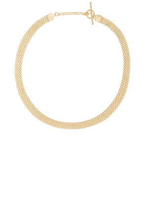 Loren Stewart Chainmail Necklace in 14k Gold Vermeil - Metallic Gold. Size all.