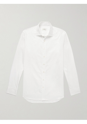 Etro - Paisley-Jacquard Cotton and Lyocell-Blend Shirt - Men - White - EU 38