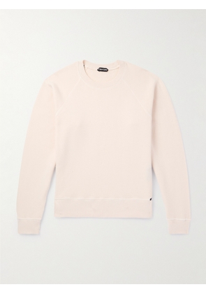 TOM FORD - Slim-Fit Garment-Dyed Cotton-Jersey Sweatshirt - Men - Neutrals - IT 44